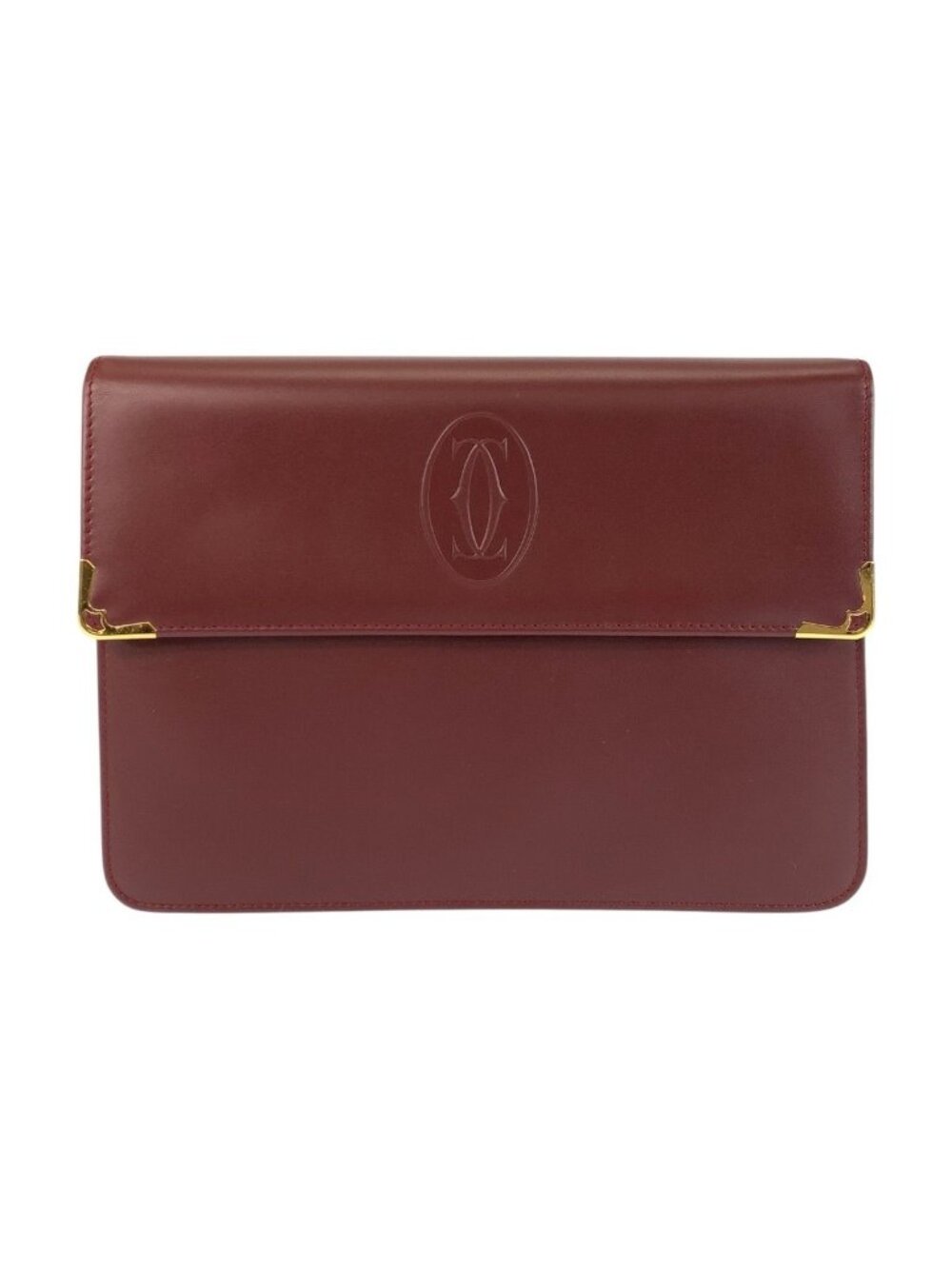 Cartier Must Clutch Leather Gold